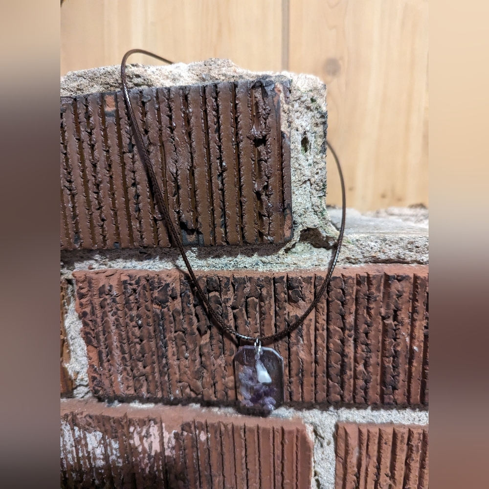 Amethyst stone necklace